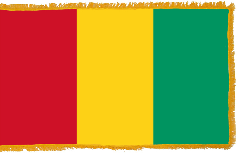Guinea Flag, Conakry, Republic of Guinea -  Finland